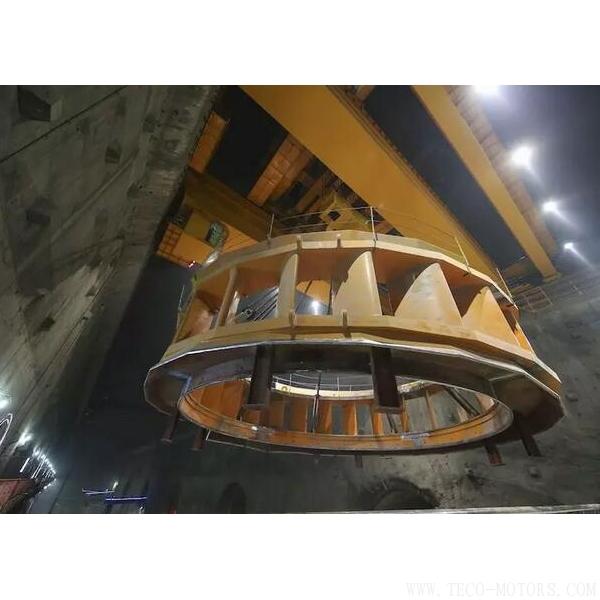 【電廠】烏東德水電站工程12臺機(jī)組座環(huán)全部吊裝完成 - TECO東元電機(jī) | 變頻器·伺服電機(jī)·減速機(jī)·電機(jī)解決方案