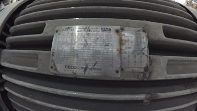 東元NEMA電機服役7年，運行狀態(tài)良好，現(xiàn)場檢測運行狀態(tài) - TECO東元電機 | 變頻器·伺服電機·減速機·電機解決方案