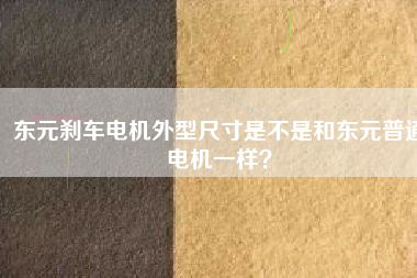 東元?jiǎng)x車(chē)電機(jī)外型尺寸是不是和東元普通電機(jī)一樣？