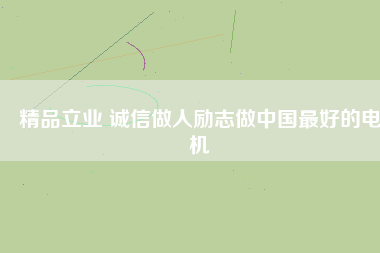 精品立業(yè) 誠信做人勵(lì)志做中國最好的電機(jī)
          