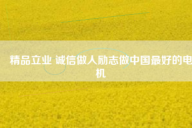 精品立業(yè) 誠信做人勵(lì)志做中國最好的電機(jī)
          