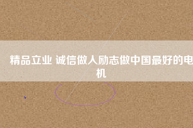 精品立業(yè) 誠信做人勵(lì)志做中國最好的電機(jī)
          