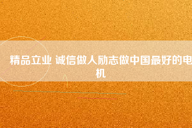 精品立業(yè) 誠信做人勵(lì)志做中國最好的電機(jī)
          