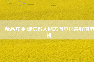 精品立業(yè) 誠信做人勵(lì)志做中國最好的電機(jī)
          